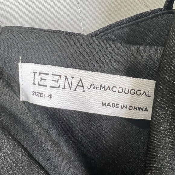 NWT Leena for Mac Duggal Black V-Neck Empire Waist Gown $338 - Picture 14 of 15